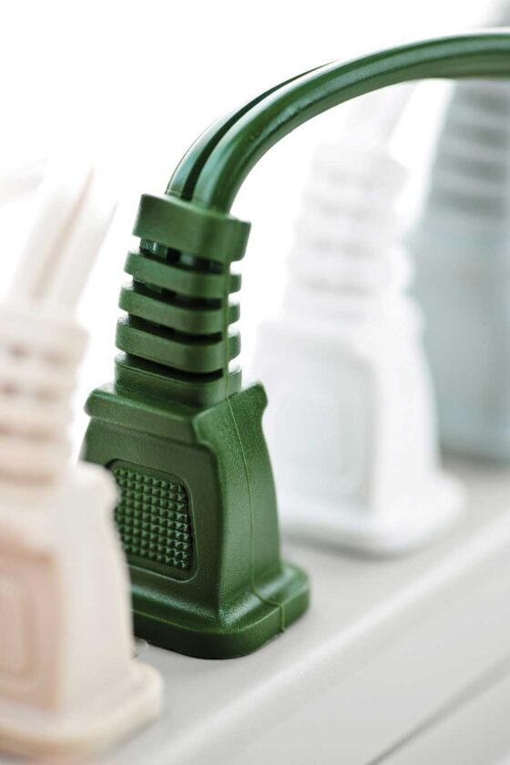 You can reduce appliance energy use by attaching them to power strips you turn off when not in use.